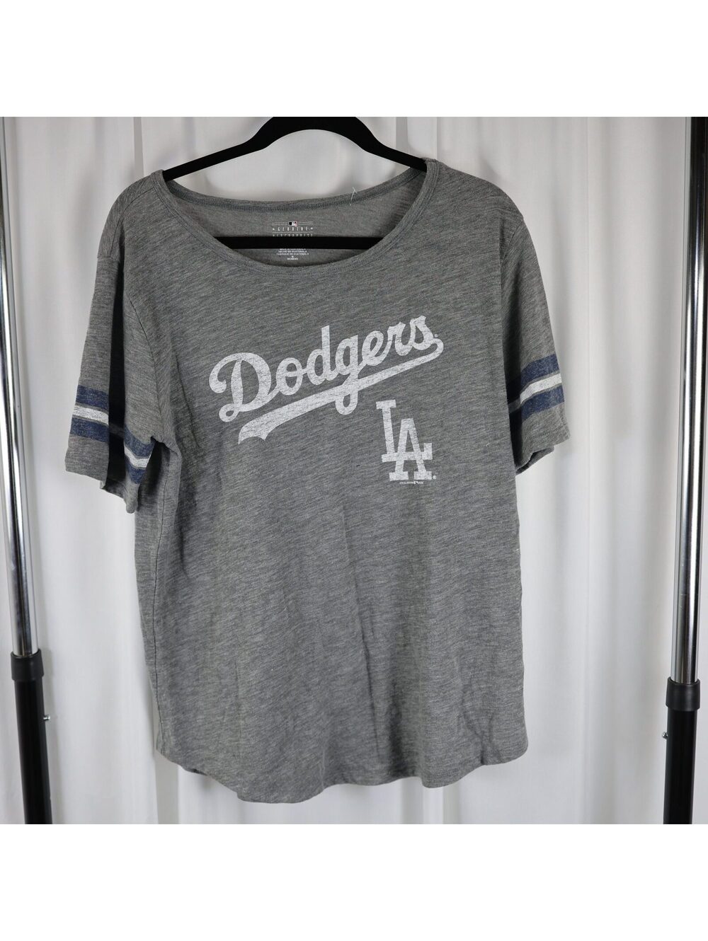 Dodgers Gray Short Sleeve T-Shirt